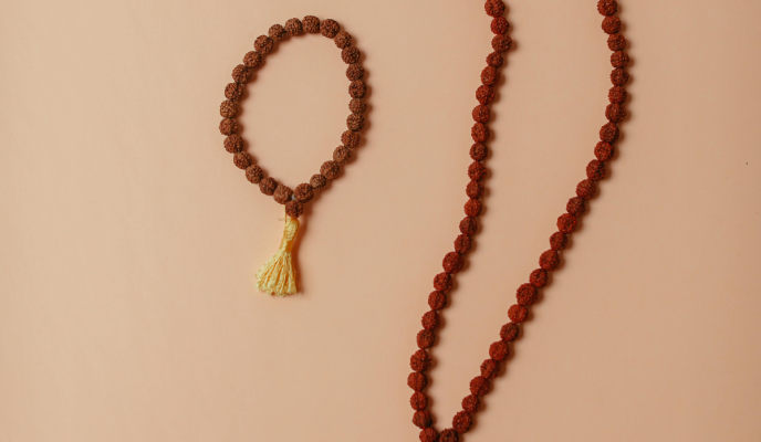 brown color rudraksha beads