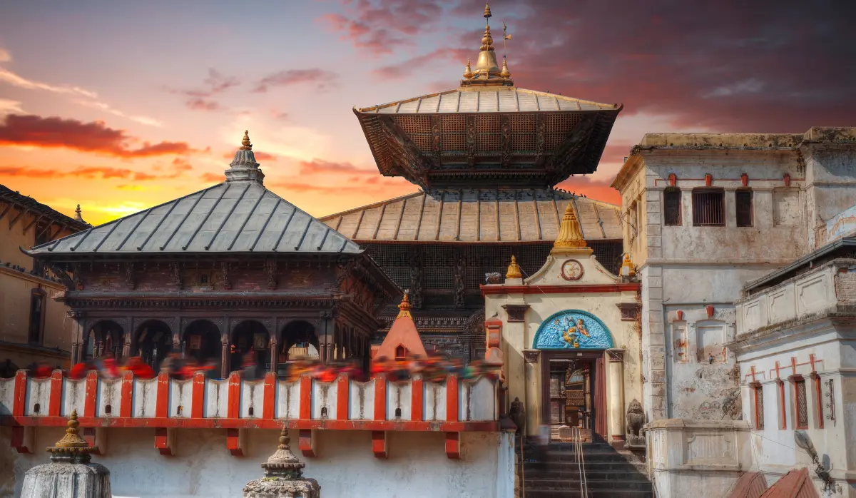 pashupatinath temple view from bagmati river side